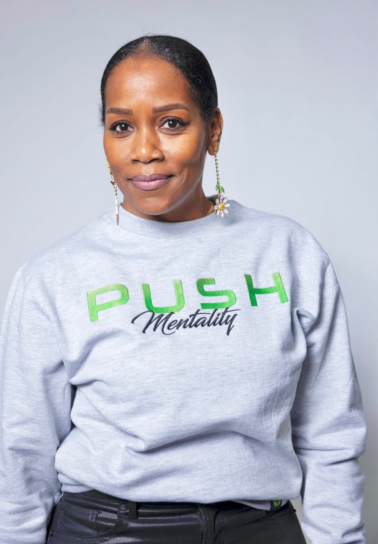 Grey PUSH Crewneck