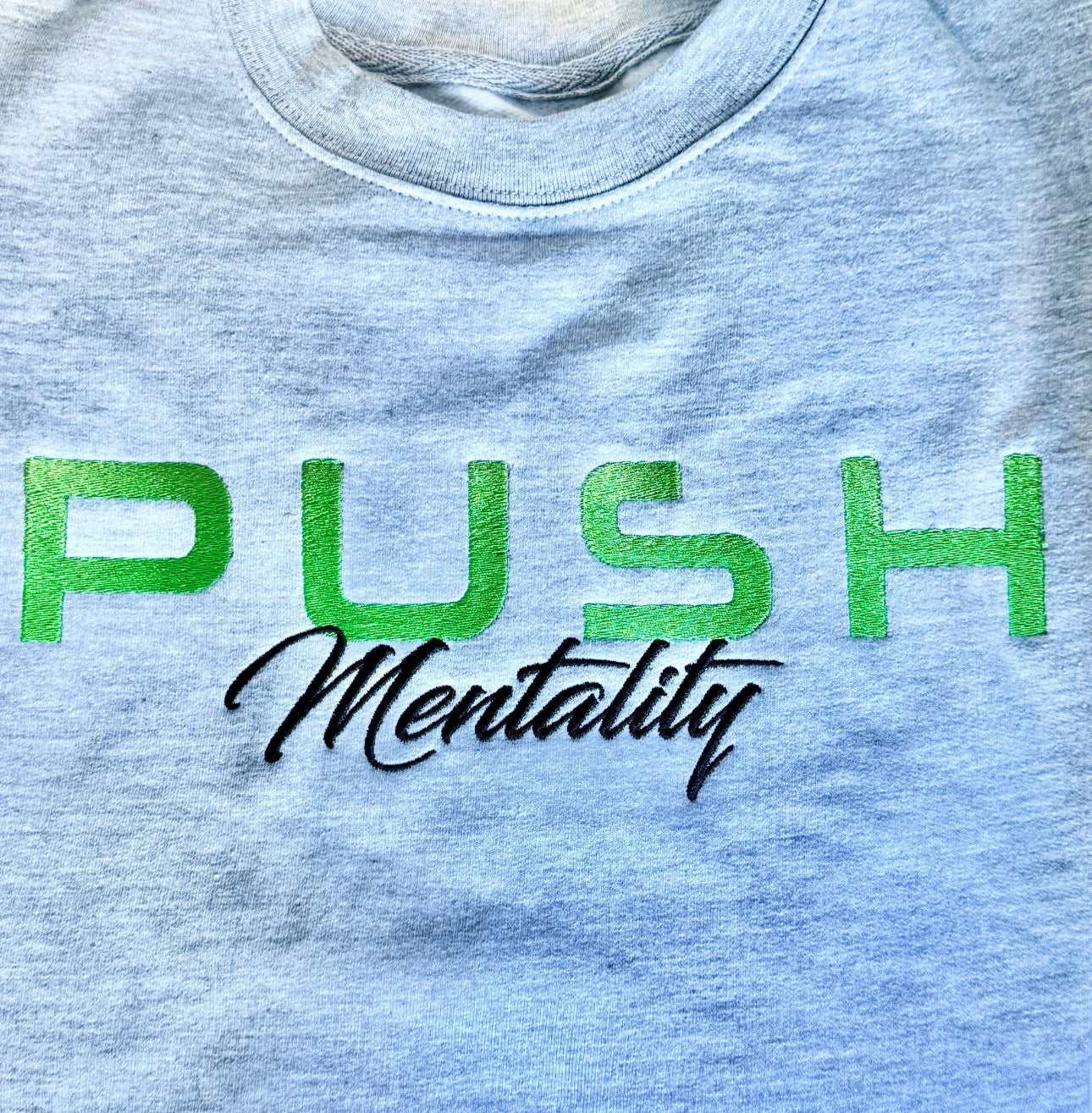 Grey PUSH Crewneck